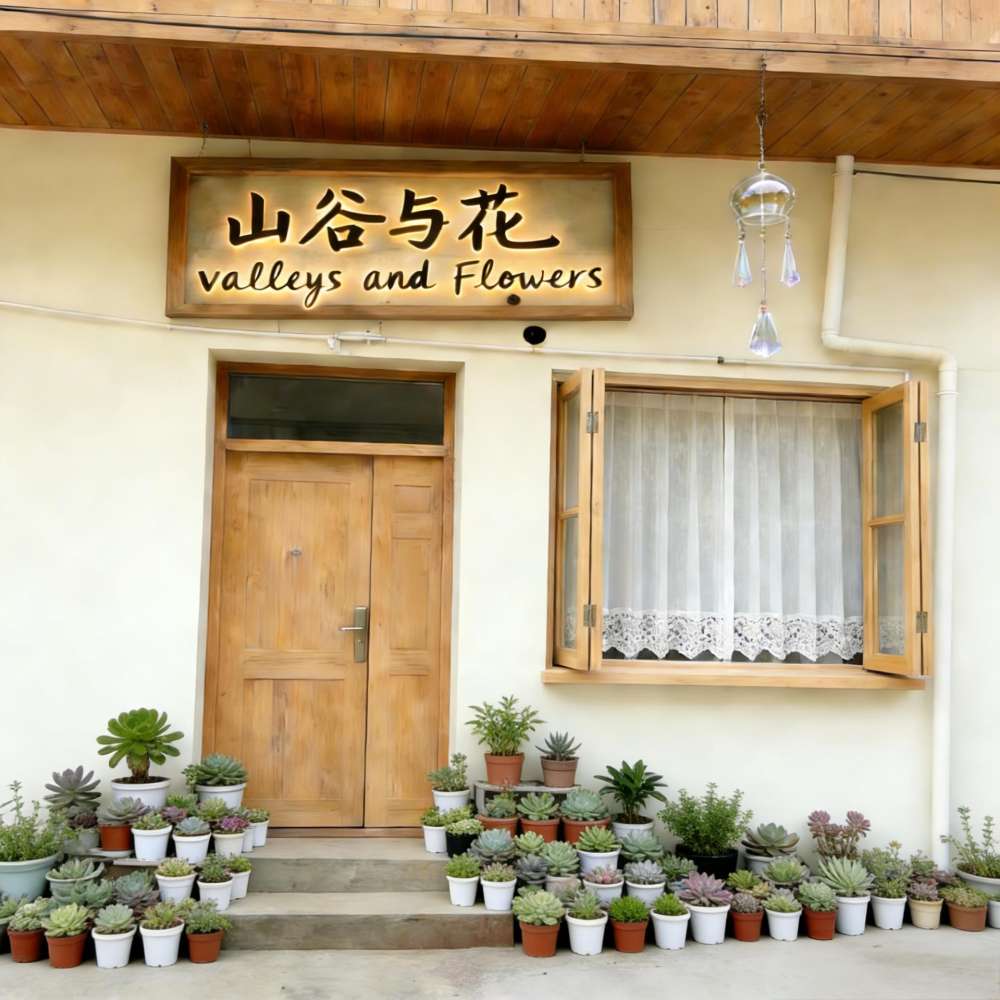 兰州城关区山谷与花